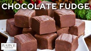 Easy 2 MINUTE Chocolate Fudge | Holiday Favourites