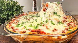 I have never eaten such delicious spaghetti! My family's favorite pasta recipe!