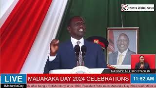 President Ruto delivers the Greatest speech of his time during Madaraka Day 2024 Celebrations!!