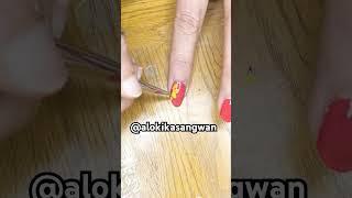 DIY FLORAL NAIL ART - Easy Nail Designs at Home #shorts #nailart #nails #naildesign #youtubeshorts