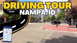 Nampa, Idaho | Downtown Driving Tour | Bonus Drone Footage