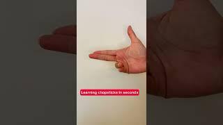 Easy to hold chopsticks tutorial. #tips #trick #fyi