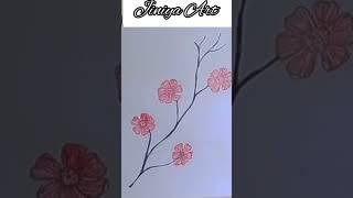 #shorts #easyflowerdrawing | Easy flower drawing techniques|