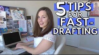 5 tips for FAST DRAFTING a novel for NANOWRIMO + why fast drafting is so valuable!