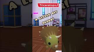 How old am I? Triceratops Adopt Me #adoptme #roblox #shorts