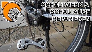 Reparatur abgerissenes Shimano Schaltwerk und Schaltauge