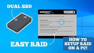 How to Setup RAID on PC For Sabrent Dual SSD Enclosure | Explained