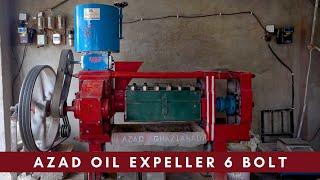 AZAD OIL EXPELLER MACHINE 6 BOLT | Oil Expeller in Lucknow | new mustard oil business