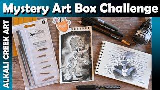 Using Mystery Art Box Supplies for the #FavoriteBirdArtChallenge