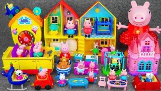 92 Minutes Satisfying with Unboxing Cute Peppa Pig Peppa's Family House Playset ASMR | Review Toys