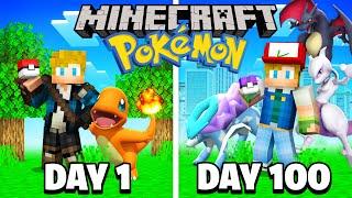 I Survived 100 Days on a Minecraft Pixelmon SMP!