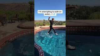 I figured out how to walk on water…‍️