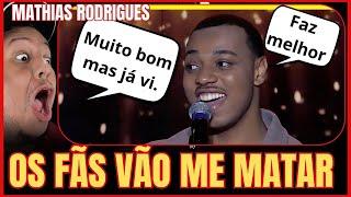 MATHIAS CANTA "Vou Seguir" E EMOCIONA NO SHADOW BRASIL GOSPEL DO PROGRAMA RAUL GIL - REACT