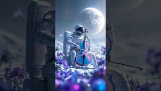 ASTRONAUT PLAYING CELLO ON THE MOON -  Watch Now! #shorts #ai