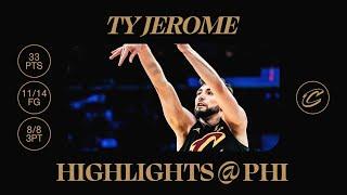 Cavs at 76ers | Ty Jerome Highlights | 1.24.2025