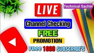 Live Channel Promotion | Get Free Subscriber's | You Tube Tips | #Livechannelpromotion #live 9Jan