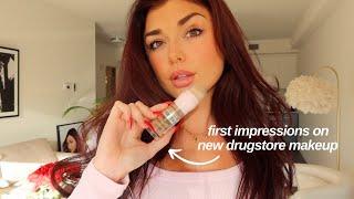 Vlog: Trying On New Drugstore Makeup, Victoria's Secret Haul & OOTDs