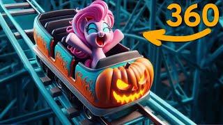 360° Scary MY LITTLE PONY Halloween Roller Coaster  360 도 롤러코스터 탐험 ジェットコースター