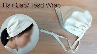 DIY 머릿수건/두건 만들기(머리카락 흘림 방지/김수미 두건) - How to make a hair cap/head scarf/쉬운 패턴 그리기