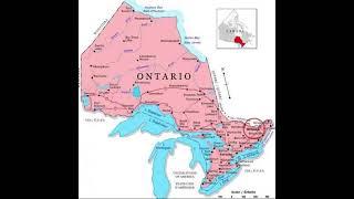 map of Ontario Canada