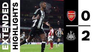 Arsenal 0 Newcastle United 2 | EXTENDED Carabao Cup Highlights