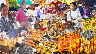 Cambodia's Countryside Street Food & Market Food - Best Food Tour Ever