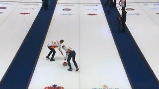 Brad Gushue’s set up in 7 for 3 points