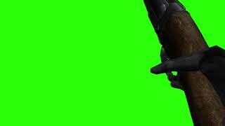 First Person Shooting - Sawn Off Shotgun [GREEN SCREEN]