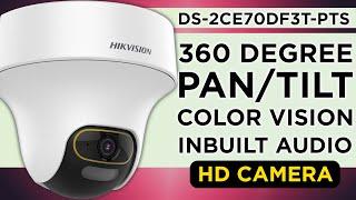  The BEST HD Camera from Hikvision  DS-2CE70DF3T-PTS | Pan/Tilt with Audio & ColorVU