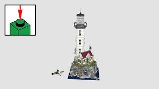 LEGO Ideas 21335, Motorized Lighthouse - building instructions