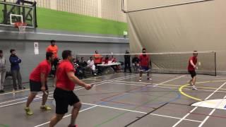 NCC Badminton Tournament Final bw Charanjit/Jimmy and Haris/Moazzam - Match 1