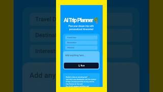 AI Trip Planner | Now AI Can Plan Your Trip, Suggest Places and Hotels FOor FREE