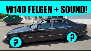 BRABUS Felgen für den W140 S500 Daimler Mercedes - BENZ! V8 Soundcheck!