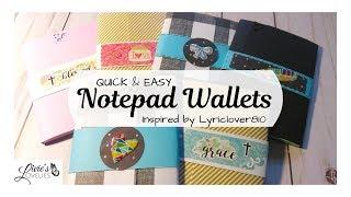 CUTE & EASY NOTEPAD WALLETS | SIP & SHARE