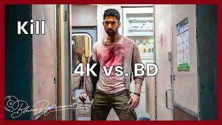 Kill [Indien] (2024 Capelight): 4K Ultra HD vs Blu-ray Comparison / Vergleich