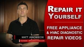 Fix it Yourself with over 5,500 Repair videos at  | ApplianceVideo.com