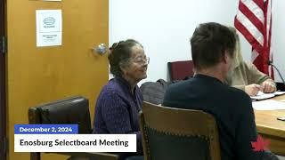 Enosburgh Town Selectboard | 12/02/2024