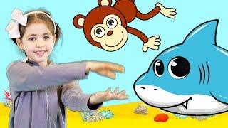 Catalina Monkey Baby Shark | Kid Songs and Nursery Rhymes (videoclip) Part 2