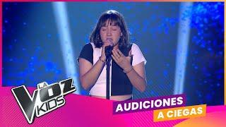 Aldana Cardozo canta "En cambio no" | Audiciones a ciegas | La Voz Kids Uruguay 2023