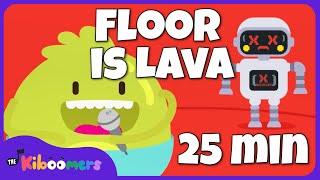 Floor is Lava Song Compilation - The Kiboomers Preschool Freeze Dances