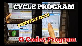 HOW TO CONVERT CYCLE MANUAL GUIDE i PROGRAM*** INTO A G CODES PROGRAM