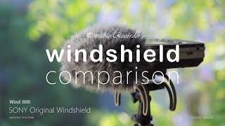 Sony vs Rycote vs Bubblebee Industries, Portable Recorder Windshield Comparison