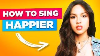 How to Sing Happier - Olivia Rodrigo - in English (Step by Step)