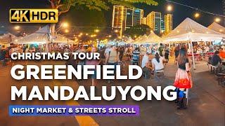 NEW Christmas Hangout Spot in MANDALUYONG | Greenfield Weekend Night Market and Food Truck