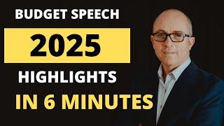 Budget speech Highlights 2025  - IN 6 MINUTES!