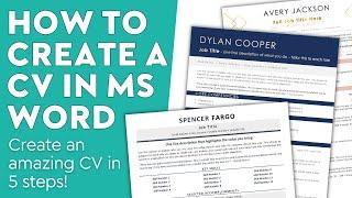 How to Make a CV in Microsoft Word [step-by-step tutorial with examples]