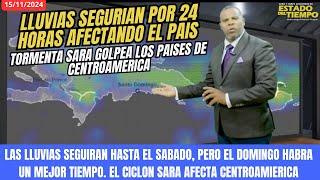 15 NOVIEMBRE. LLUVIAS CONTINURAN POR 24 HORAS EN EL PAIS. TORMENTA SARA AZOTA CENTROAMERICA