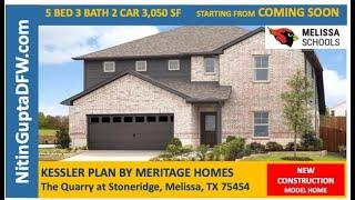 Melissa New Home Tours | Model Home Tour | Quarry At Stoneridge Meritage Homes Kessler Plan Tour