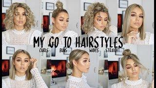 MY CURRENT FAVE GO TO HAIRSTYLES FOR SHORT HAIR 2018 |  WITH AND WITHOUT HEAT