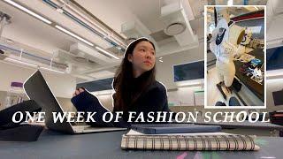 fashion school vlog - waking up at 5am, a new internship | NYC fashion school vlog